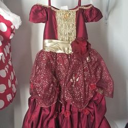 Disney Princess Belle Halloween Christmas Costume Dress Mint