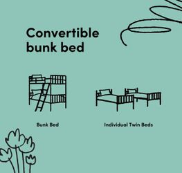 Two TWIN Bed can CONVERT to Twin BUNK $180 OBO