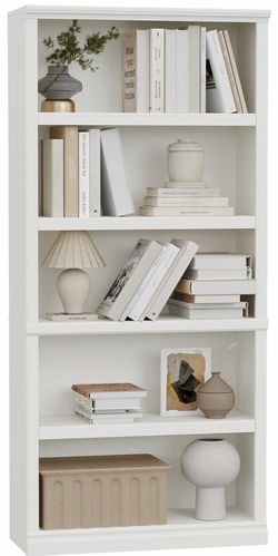White Solid Wooden Bookshelf for sale!