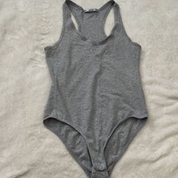 gray bodysuit 