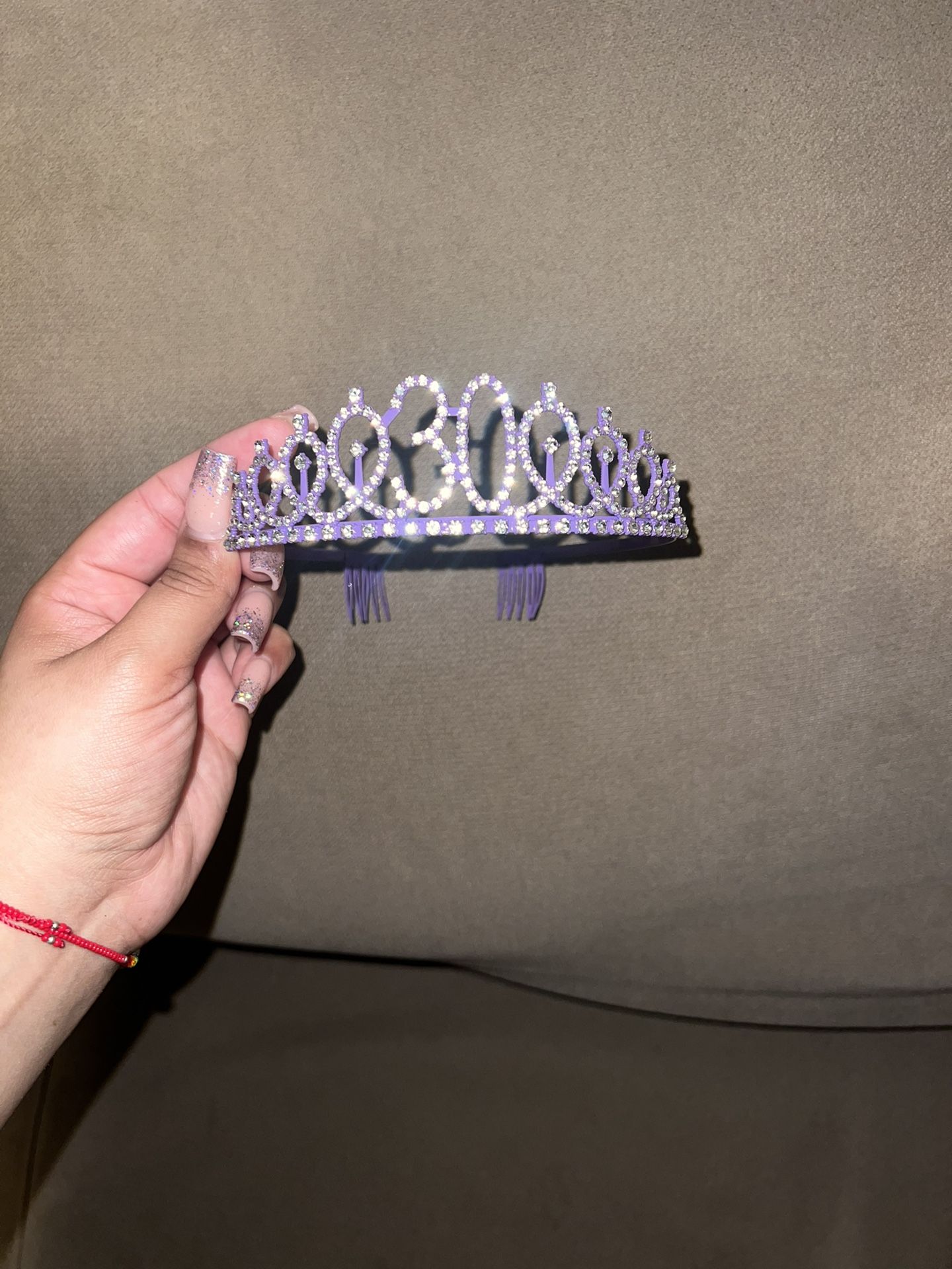 Purple 30th Rhinestone Tiara