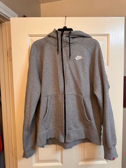 XL Nike Fleece Hoodie Gray