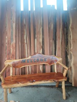 Cedar rustic Benchs And More