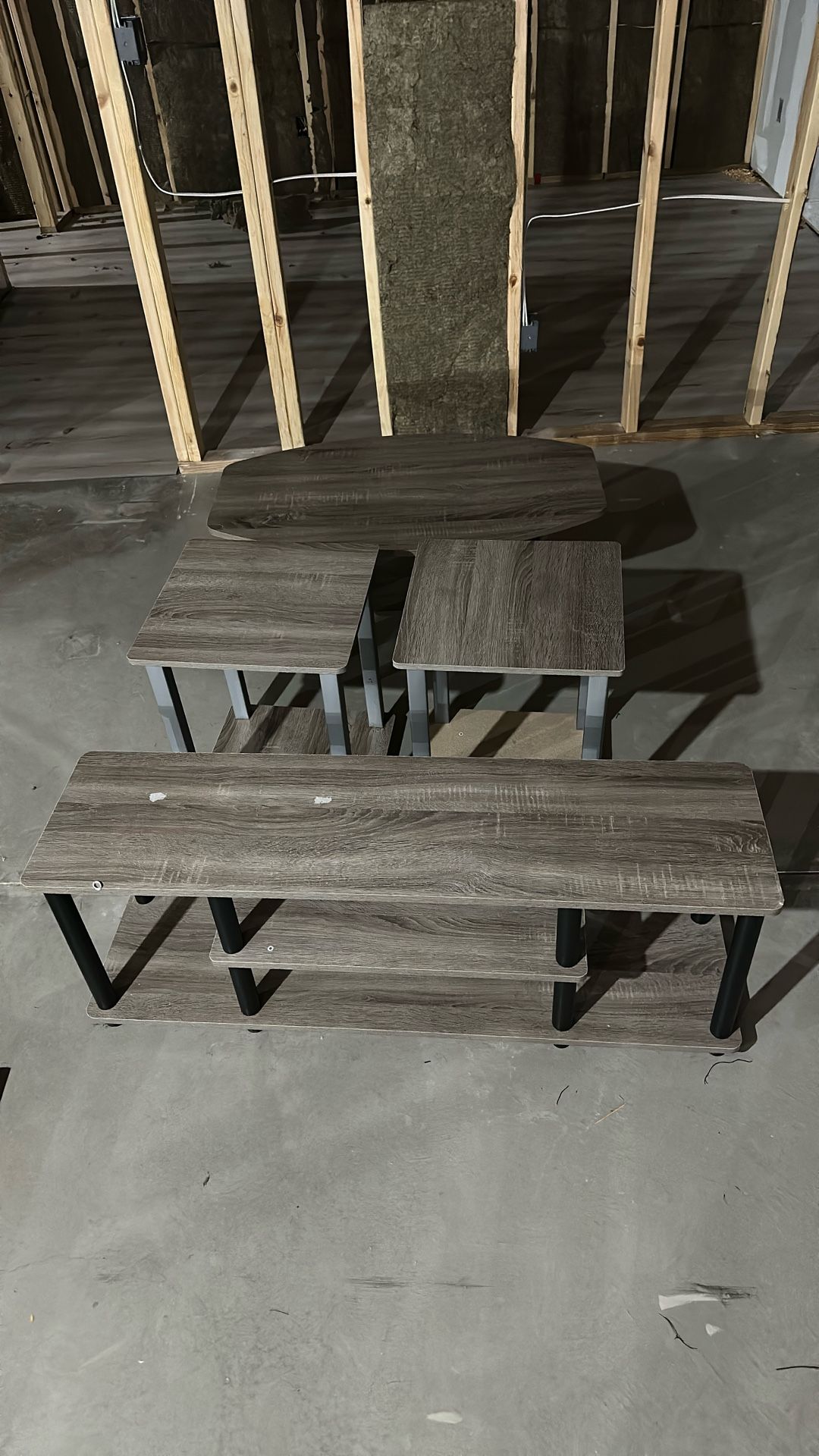 TV Stand, Coffee Table And End tables Set