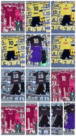 ⚽️🔥 SOCCER UNIFORM SETS — AMÉRICA, REAL MADRID & BARCELONA 🔥⚽️ 💰 $40 EACH COMPLETE SET 📦 Ready for immediate pickup 🇺🇸 Shipping available anyw