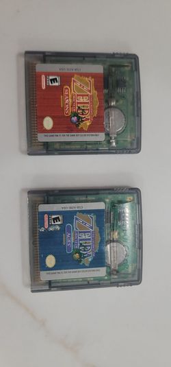 Legend of Zelda Oracle of Seasons & Ages GBC Cartridges