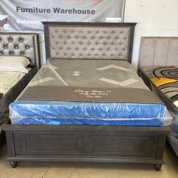 Sale New Queen Size Bed With Mattres Free Delivery 🚚 