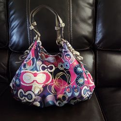 COACH POPPY POP C MADISON GRAFFITI GLAM SHOULDER BAG $150