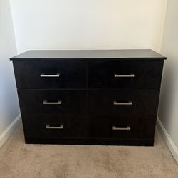 Black 6 Drawer Dresser