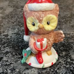 Vintage Owl Figurine Porcelain DAX 35139 Holiday Christmas Stamped