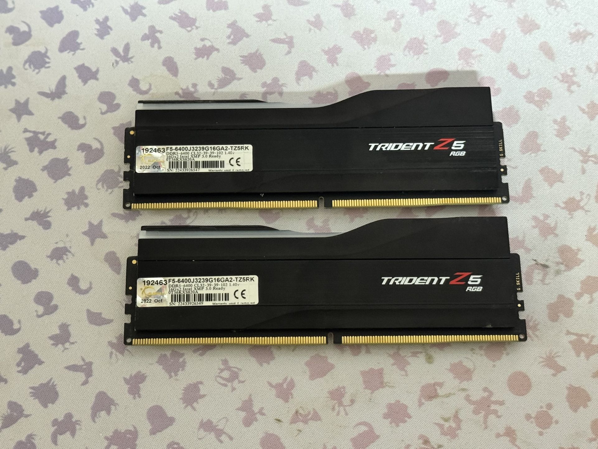 G.SKILL Trident Z5 RGB 32GB (2 x 16GB) PC5-51200 (DDR5-6400) DIMM CL32 Memory -