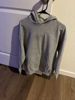 Plain Gray Pullover Hoodie
