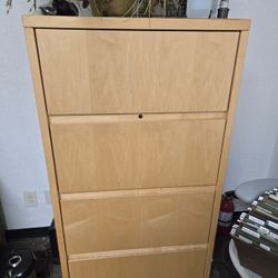 Tall Wood Cabinet (For Files)