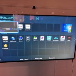 55” Smart Tv Samsung Flawless With Remote 