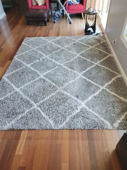 Shag area rug