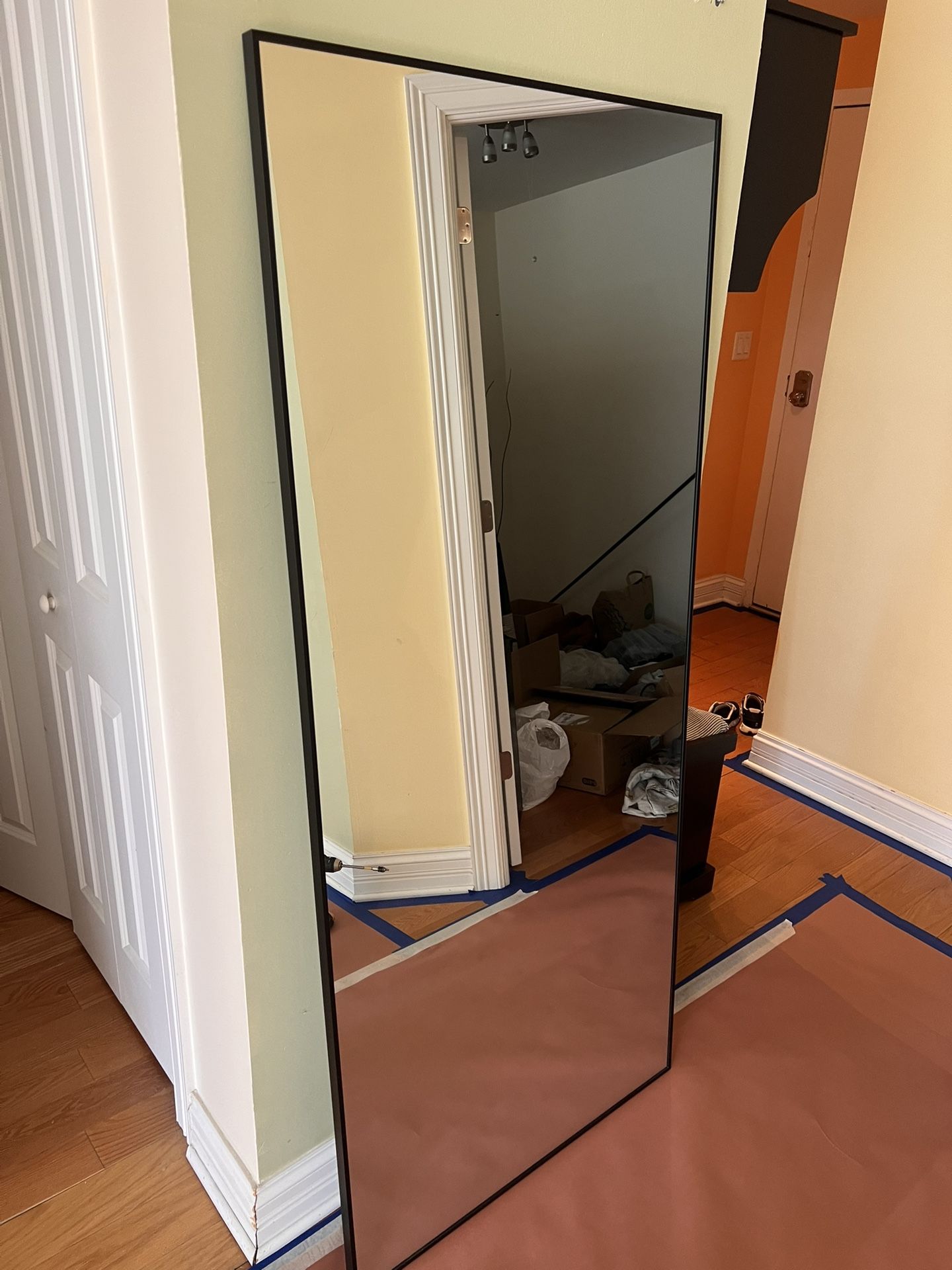 NeuType Full Length Mirror 71''x31'' Aluminum Alloy Thin Frame Wall Mirror Dressing Mirror Hanging