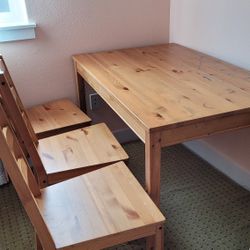 IKEA Table With 3 Chairs