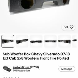 Custom Sub Woofer box Chevy Silverado 07-18