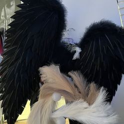 Giant Black Angel Wings For Sale 