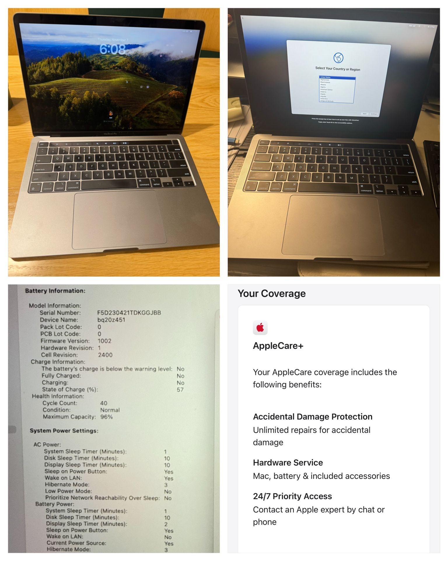 M2 MacBook Pro 16 Gb Ram 1 Tb Flash W.applecare+