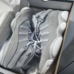Jordan 6 Rings 10.5 Gray And White 