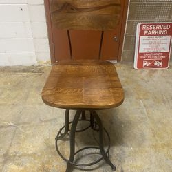 Wooden Bar Height Stool
