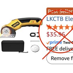 New Electric Scissors, Cardboard Cutter, With LED Light, High-Efficiency Brushless Motor, 3500mAh Battery, Tungsten Steel Blade, Suitable for Cloth, C