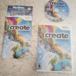 Create  you imagination Nintendo Wii video game CIB