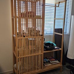 Ikea Wardrobe Bamboo Wood