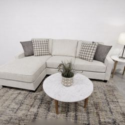 Platinum Upholstered SECTIONAL (storage chaise) - FAST DELIVERY!!  🚚 