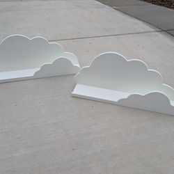 Wood Cloud Shelves