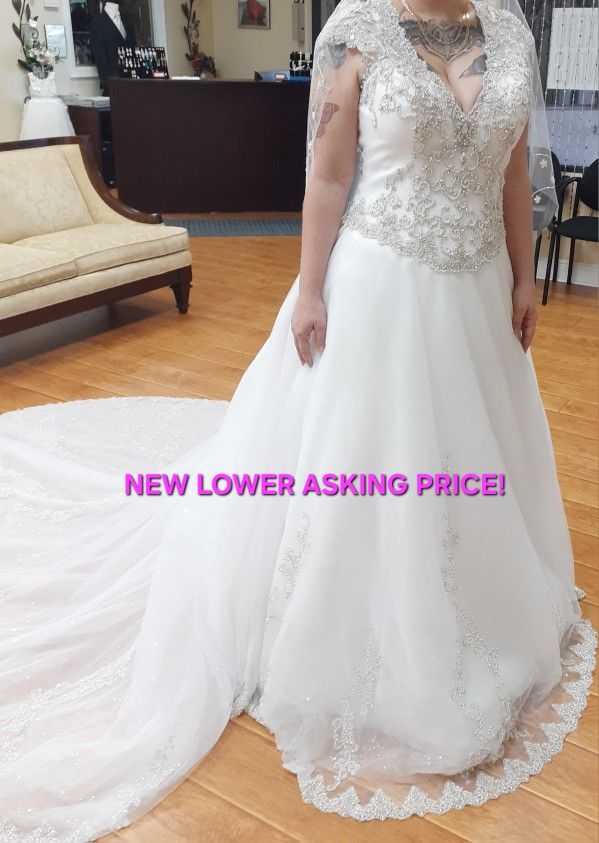 Demetrios Designer Wedding Gown - BRAND NEW with Tags ($3600)