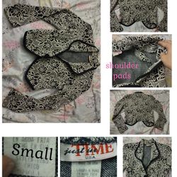 Cash Only) Vintage Crop Top Suit Jacket 