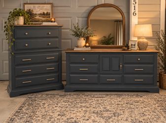 Solid wood dresser set
