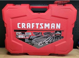 CRAFTSMAN Gunmetal Chrome Mechanics Tool Set (121 pc) - CMMT12033 SAE / METRIC