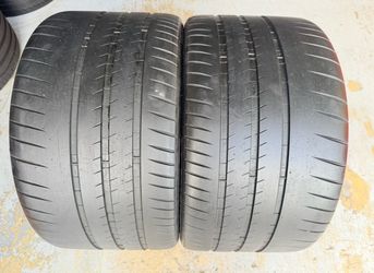 Two Tires 325/30/21 Michelin Pilot Sport Cup 2 with 75% Left BEST VALUE DEALS