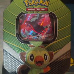 Grookey Pokémon Tin + Duraludon Holo Card – Great Condition