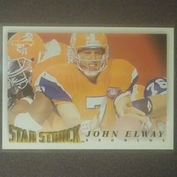 1995 Score John Elway Denver Broncos #219 Star Struck  Quarterback Hall Of Fame HOF Pinnacle Football Card Vintage Collectible NFL