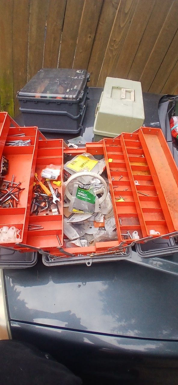 tool box w/ random content