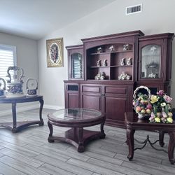 🔥Whole entertainment set with side and center tables including TV inside the entertainment set