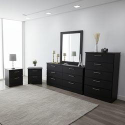 ✨DRESSER WITH MIRROR , CHEST AND NIGHTSTANDS 