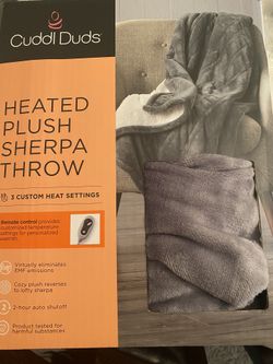 Cuddl Duds Plush Sherpa Electric Heated Throw Blanket for Sale in Springfield VA OfferUp
