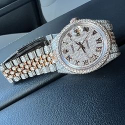 Date Just Rolex Full Diamonds 