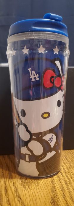 HELLO KITTY LA DODGERS BLE AND WHITE TUMBLER for Sale in Lynwood