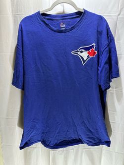 Toronto Blue Jays MLB Short Sleeves Pullover Blue T Shirt Sz XL Majestic Mens