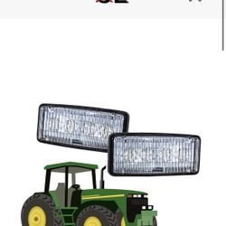 OZ-USA John Deere Tractor 12w LED (PAIR) Cab Headlight RE306510 7400 7700 7800 8200 8300 8400