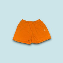 Adidas originals trefoil oversized sweat shorts orange men’s XL 