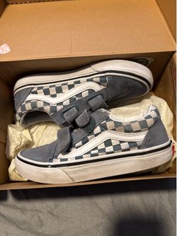 Kid Vans - Baby Blue Checker Size 2