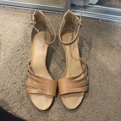 Free Beige Tan Sandal Wedge Women, 11