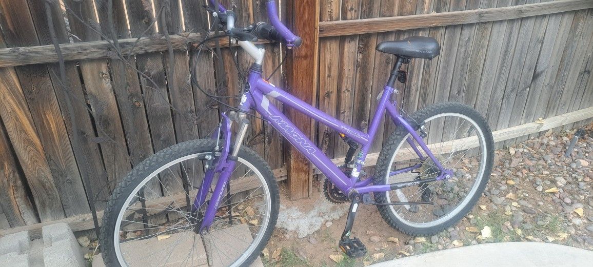Mountain bike size 24 all gears work & brakes as well.The bike is & good condition here's tires Hold air ready ride $30 or cash app